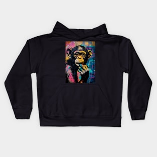 Banksy Graffiti monkey Kids Hoodie